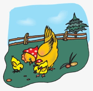 Chicken Clipart Eating - Chicken Clip Art