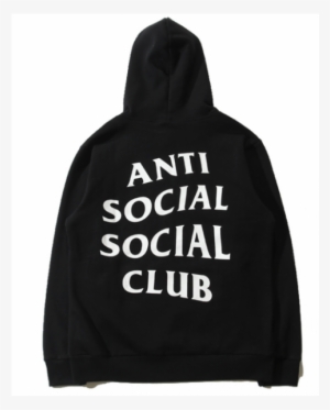 Anti Social Social Club Plain Hooded Sweater - Anti Social Social Club Long Sleeve