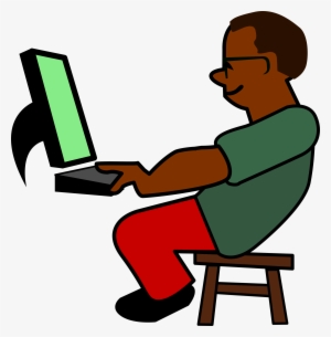 Hacker Clipart Cartoon Computer - Programmer Clipart