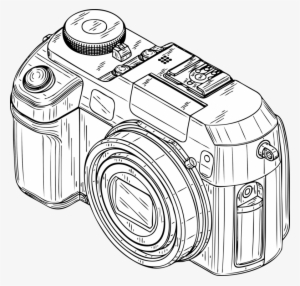 Photographic Film Digital Cameras Digital Slr Drawing - Digital Camera Clip Art