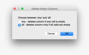 Images/delete Empty Columns - Java Pop Up On Mac