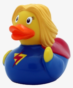 Canard Super Héroine Duck - Lilalu Superwoman Hero Rubber Duck Bathtime Toy