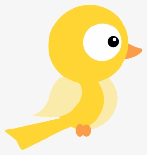Branca De Neve - Cute Yellow Bird Clipart