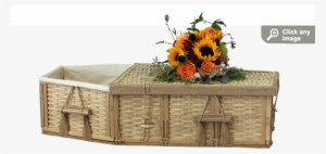 eco-friendly infant willow casket - coffin