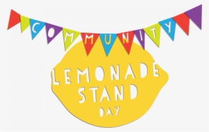 Graphic Of Lemon And Banner That Reads "community Lemonade - Graphic Design