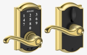 All Posts Tagged How To Remove A Schlage Door Knob - Schlage Fe695-cam-fla Camelot Touch Entry Leverset