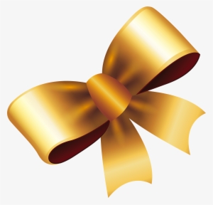 Gold Gift Bow Png Svg Royalty Free Download - Laço Dourado Em Png