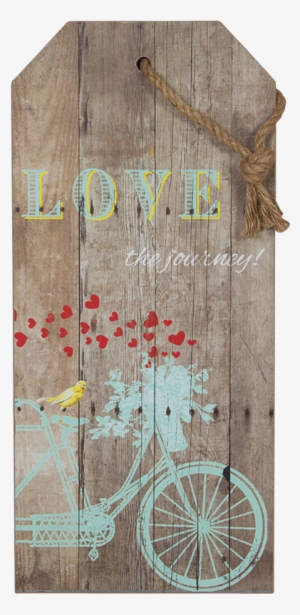 "love The Journey" Hanging Wall Sign - Wood Love The Journey Sign