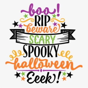 Halloween Word Art Svg Scrapbook Cut File Cute Clipart - Cute Halloween Word Art
