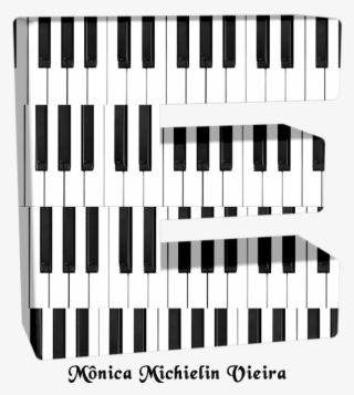 Alfabeto Teclas Do Piano Em 3d Png - Alfabeto Em Forma De Teclado Musical Png