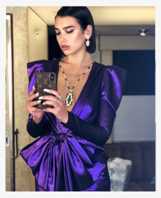 Gallery Image - Dua Lipa Purple Dress