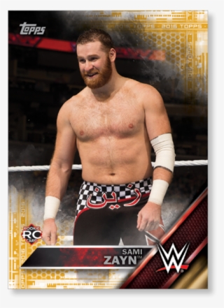 sami zayn 2016 topps wwe now, then and forever base - professional wrestling