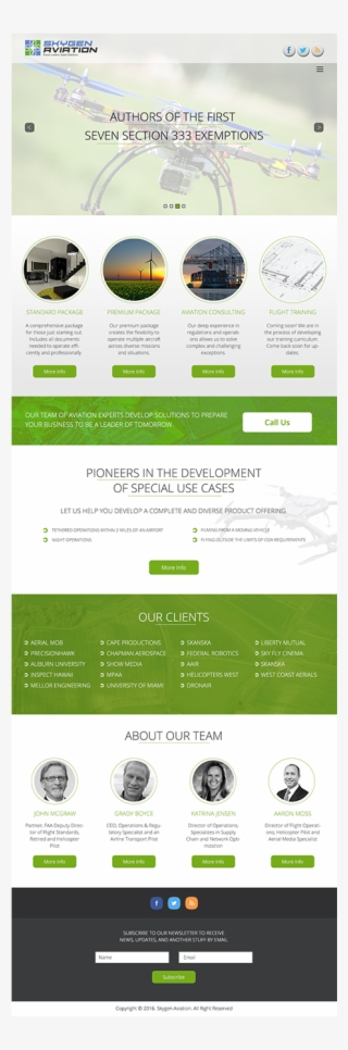 professional, bold, agribusiness web design for skygen - online advertising