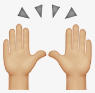 Person Sticker - Brown Praise Hands Emoji