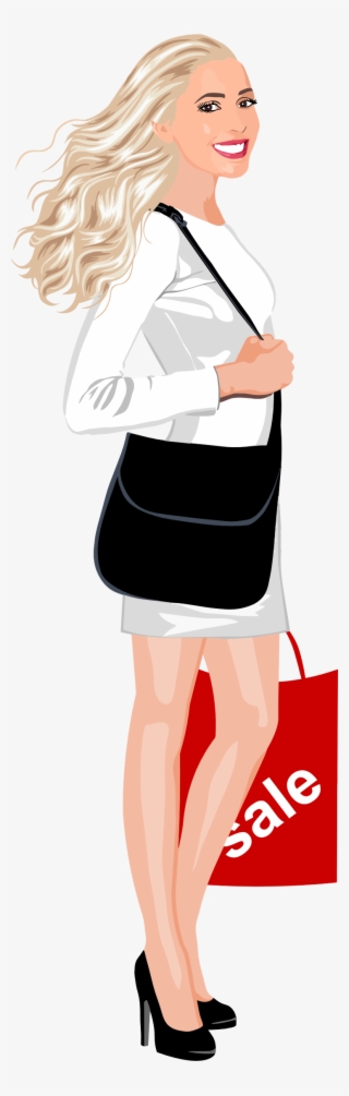 This Free Icons Png Design Of Realistic Shopping Woman