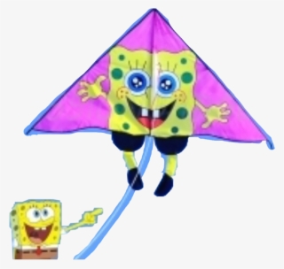 #kite #dailychallenge #spongebob #funny #freetoedit - Spongebob Kite Png