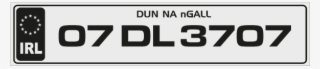 Car Number Plates - Black Number Plates Ireland