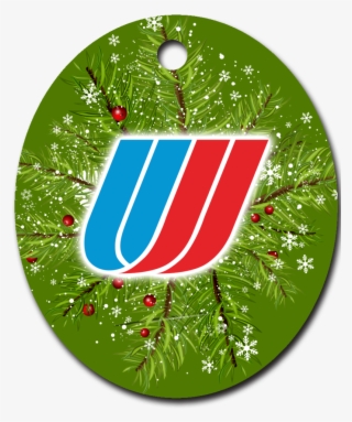 United Airlines Tulip Logo Ornaments - Circle