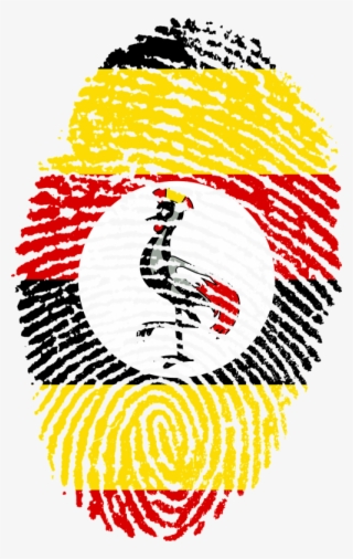Uganda Flag Fingerprint
