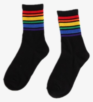 #rainbowsocks #socks #png #clothes #clothingpng #aesthetic - Sock