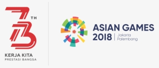 Logo Hut Ri Ke-73 Dan Asian Games - Asian Games 2018 Png