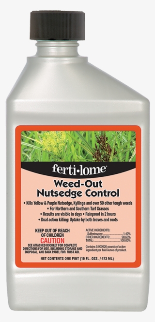 11254 Nutsedge Concentrate 16oz Label - Fertilome Weed Free Zone Label