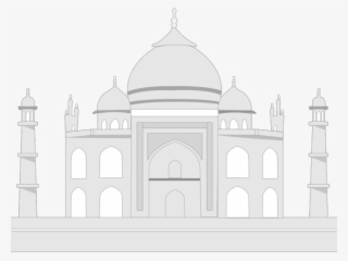 Taj Mahal Png Transparent Images - Taj Mahal White Background