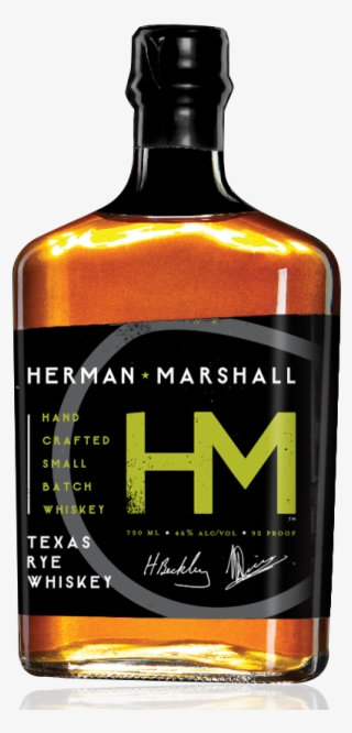 Herman Rye Whiskey Bottle - Herman Marshall Texas Rye Whiskey