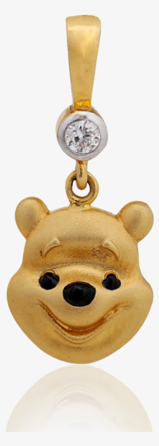Adorable Gold Teddy Bear Pendant - Pendant
