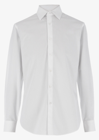 White Micro-weaved Shirt - Formal Wear