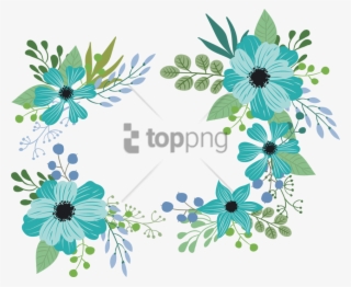 Free Png Blue Green Flower Png Image With Transparent - Blue