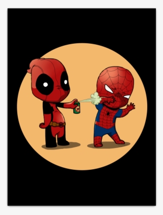 Friends Forever - Spiderman And Deadpool Funny Comics