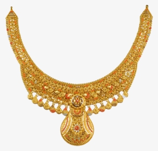 Calcutta Design Gold Necklace - Calcutta Necklace Designs