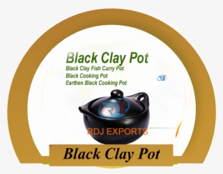 Black Clay Fish Curry Pot Black Cooking Pot Earthen - Circle