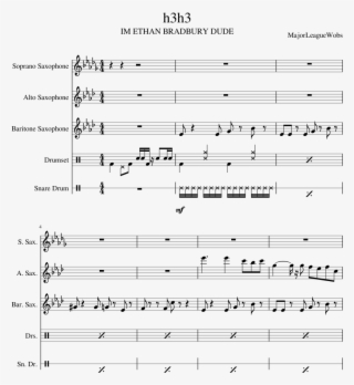 H3h3 Sheet Music Composed By Majorleaguewobs 1 Of 5 - Sheet Music