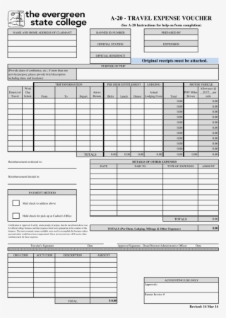Do You Need A Travel Expense Voucher Template Download - Document