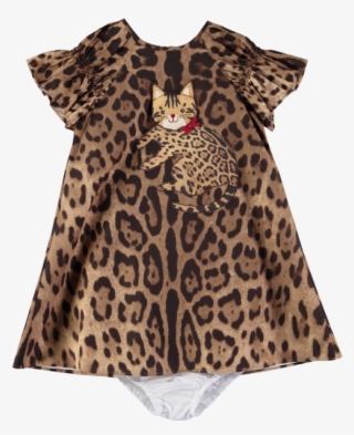 Picture Of Babies "cat & Bow" Leopard Print Dress & - Dress