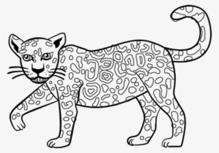 Excellent Cartoon Jaguar Coloring Pages With Jaguar - Jaguar Outline
