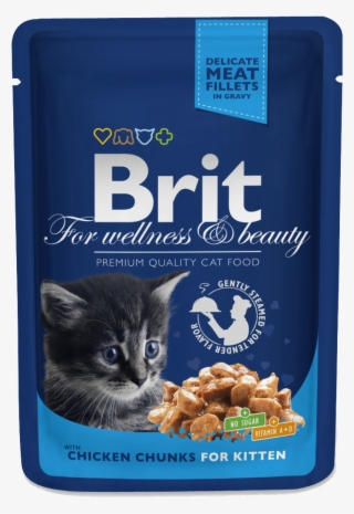 Brit Premium Cat Pouches Chicken Chunks For Kitten - Brit Premium Cat Pouch