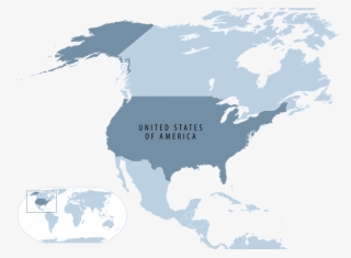 Location Of The United States - Human Geography Map Of North America