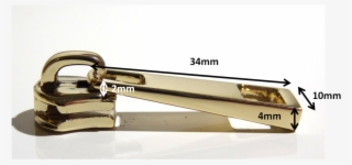 #5 Zipper Slider And Pull - Silver