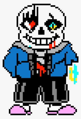 Pixilart - Sans battle sprite by MrLFG