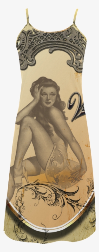 Vintage, Wonderful Pin Up Girl Alcestis Slip Dress - Pin Up