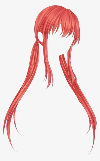 red #bangs #anime #animehair #kawai #hair #red Hair Transparent PNG -  1024x1639 - Free Download on NicePNG