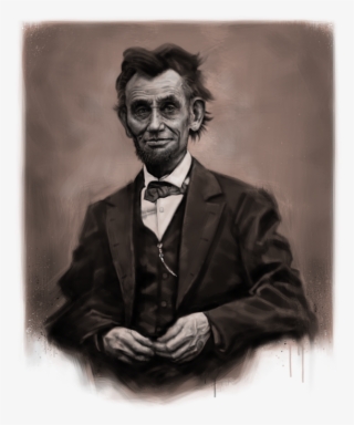 bleed area may not be visible - portrait of president abraham lincoln