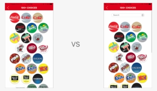 Current Screen To Choose Drink - Coca Cola Products Icons