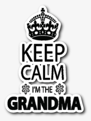"keep Calm" Grandma Car Window Sticker - Keep Calm