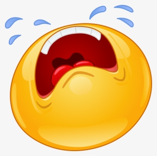 Crying Emoji Decal - Sad Emoticon