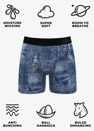 Men's Denim Underwear - Boxers Vs Briefs Bulge