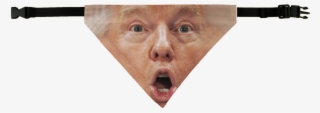 "shocked Trump Pet Bandana\ - Selfie
